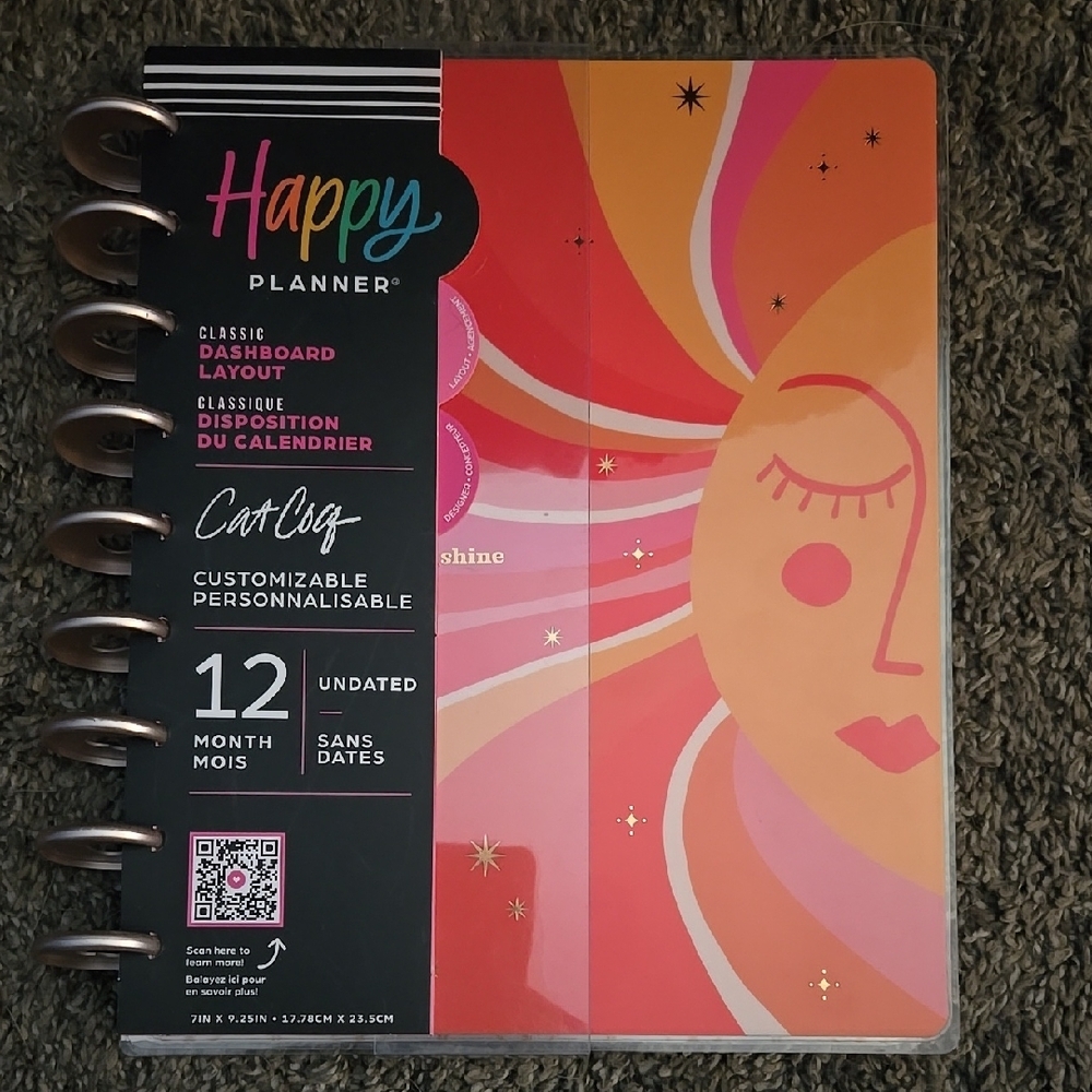 Happy Planner Colorful 12-Month Undated Planner